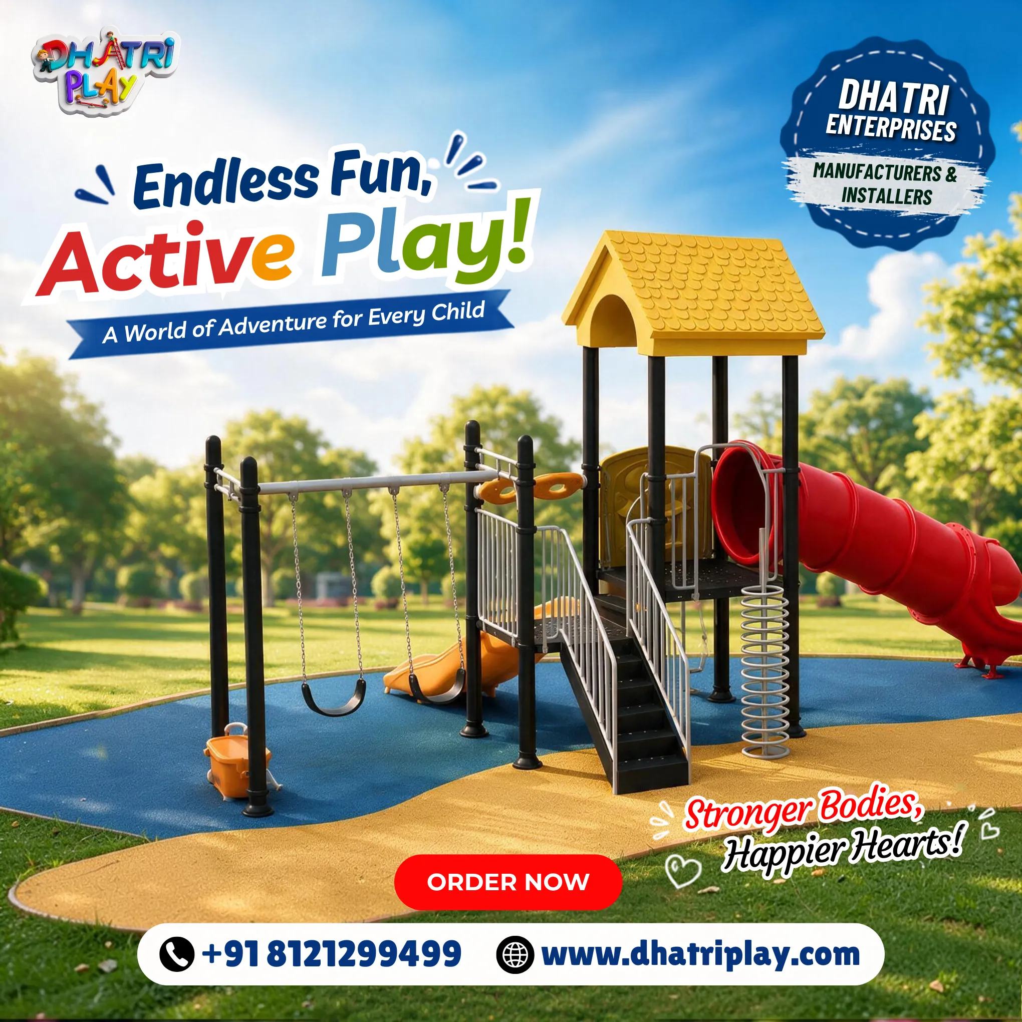 Premium Children's Playground Equipment | Outdoor Play Systems | Dhatri Play