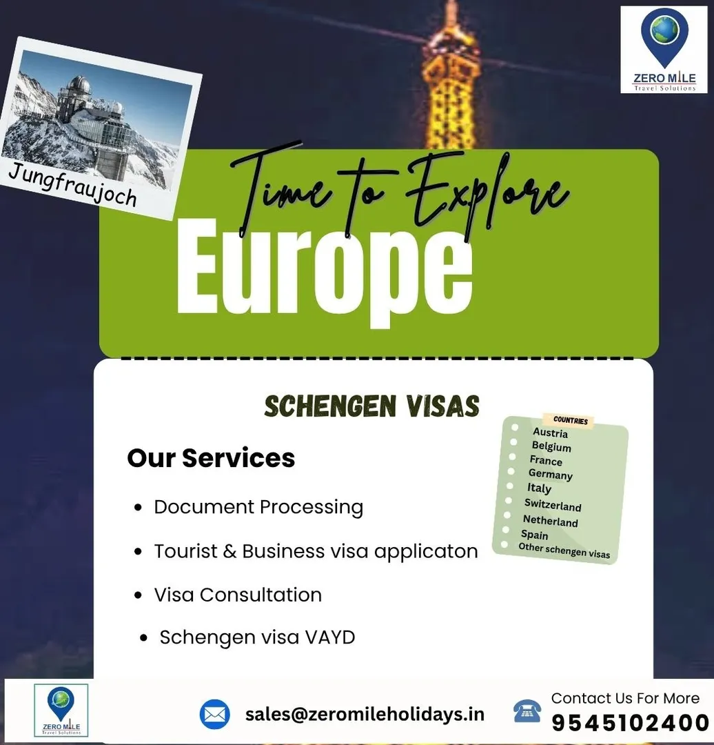 Your Europe journey starts with Schengen visa! ✈️
Let Zero mile travel Solution make your schengen ...