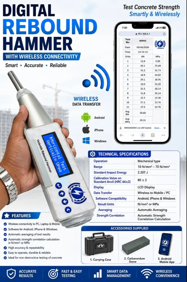 Best Practices for Accurate Digital Rebound Hammer Testing