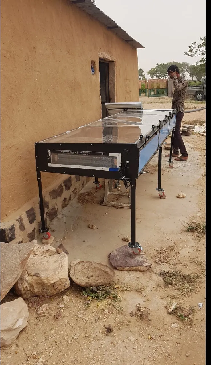 Commercial Solar Dryer in Madhubani, Bihar for Makhana, Grains & Food Processing