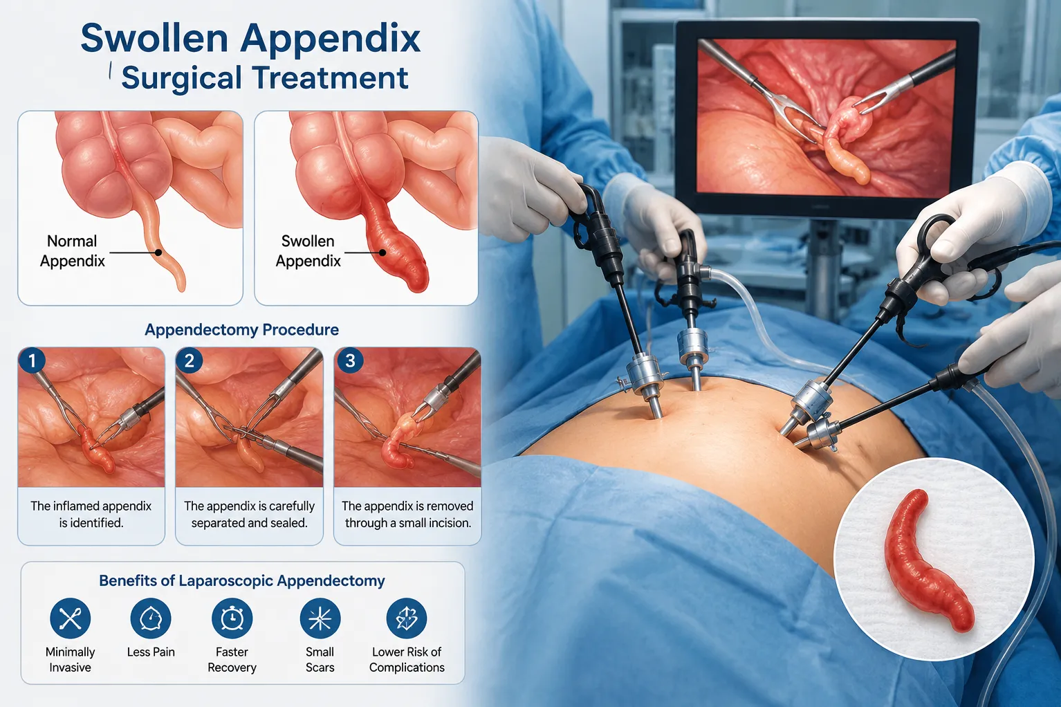 Swollen Appendix Surgical Treatment in Navi Mumbai Recognizing the Signs Before It Becomes Emergency