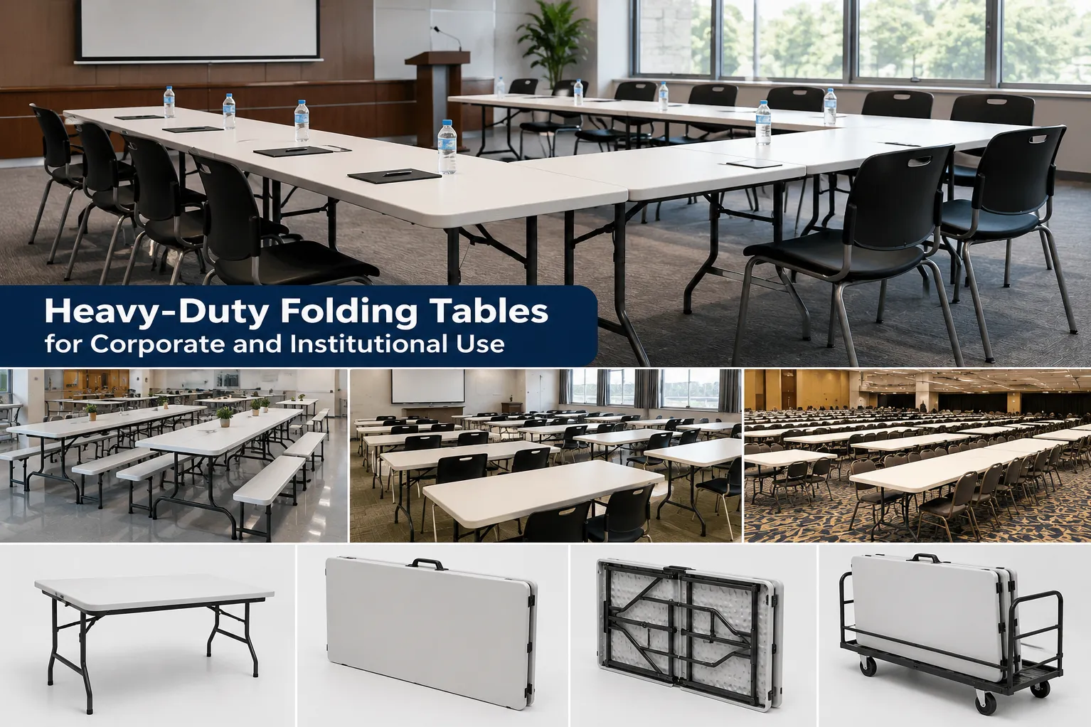 Heavy-Duty Folding Tables for Corporate and Institutional Use: What Makes Them a Reliable Choice?