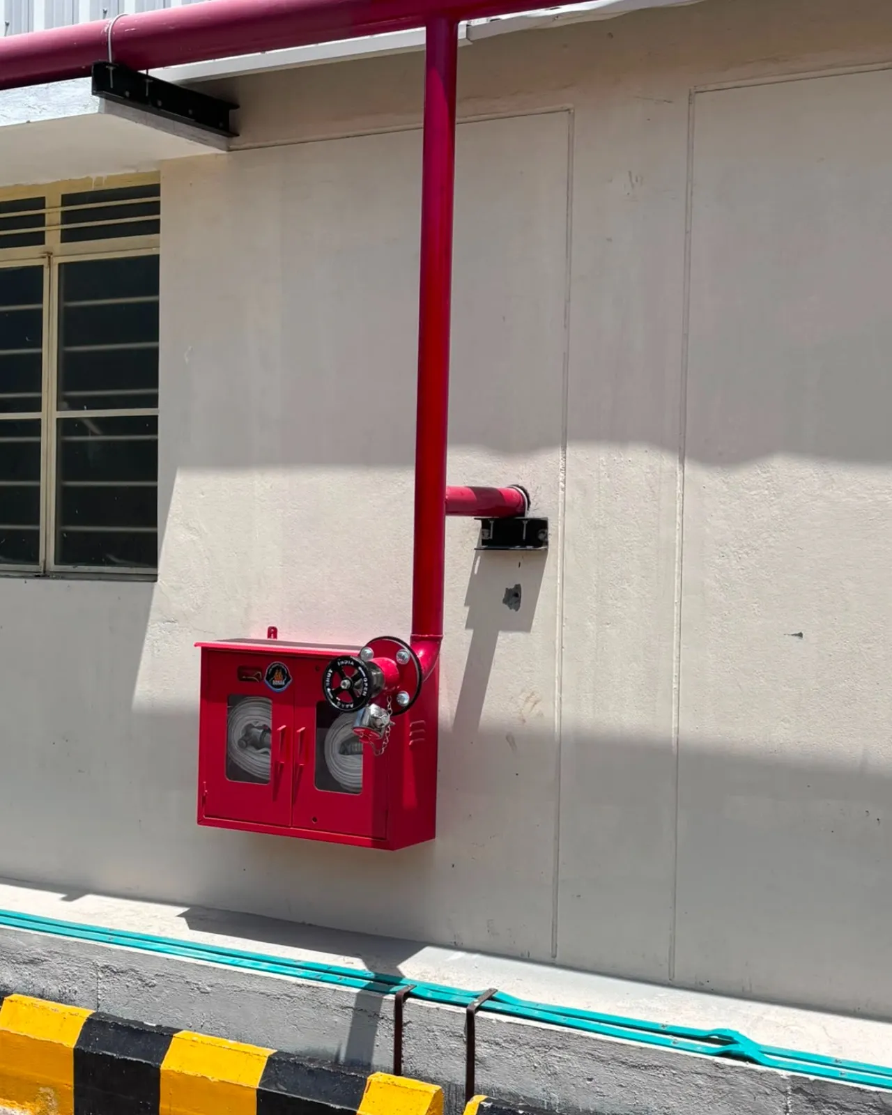 Fire Hydrant Hose Box and Hydrant valve installation