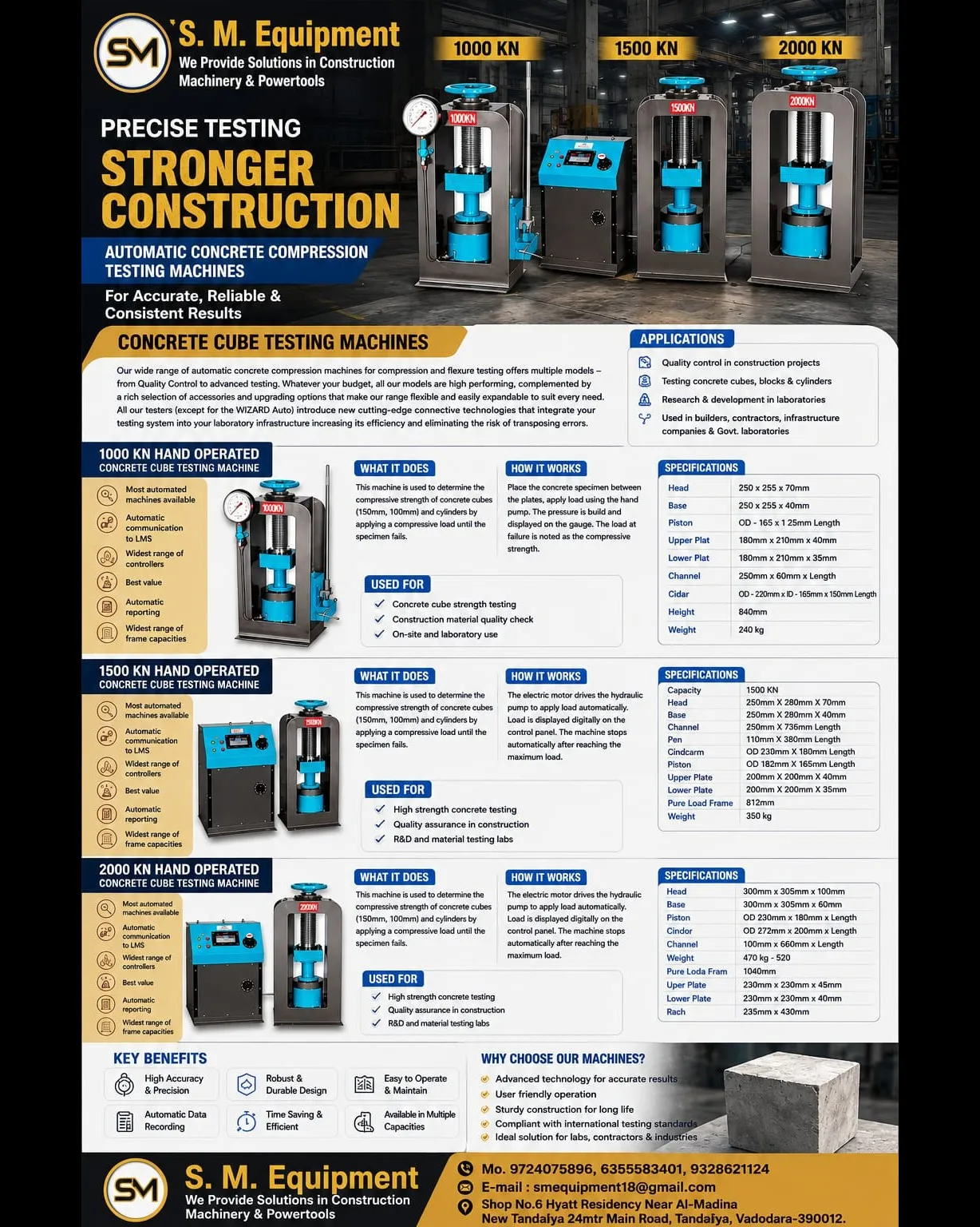 Automatic Concrete Compression Testing Machine Supplier in India