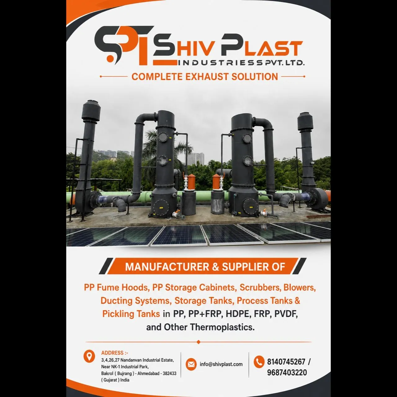 At Shiv Plast Industries Pvt. Ltd., we specialize in manufacturing high-performance thermoplastic eq...