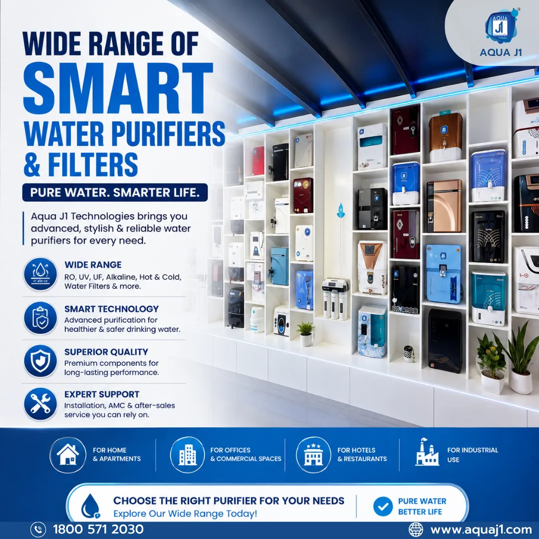 Wide Range of Smart Water Purifiers & Filters in Pune | Aqua J1 Technologies