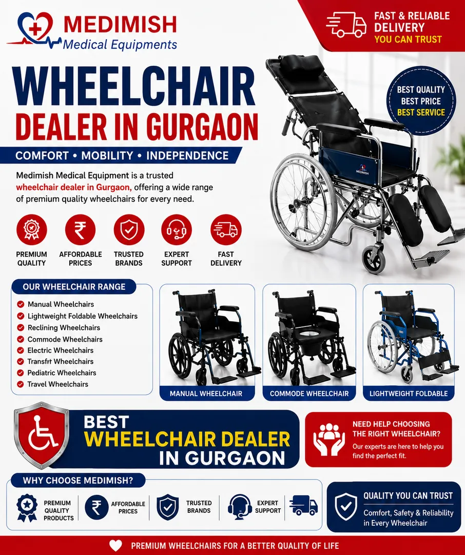Best Wheelchair Dealer in Gurgaon – Quality, Comfort & Reliability