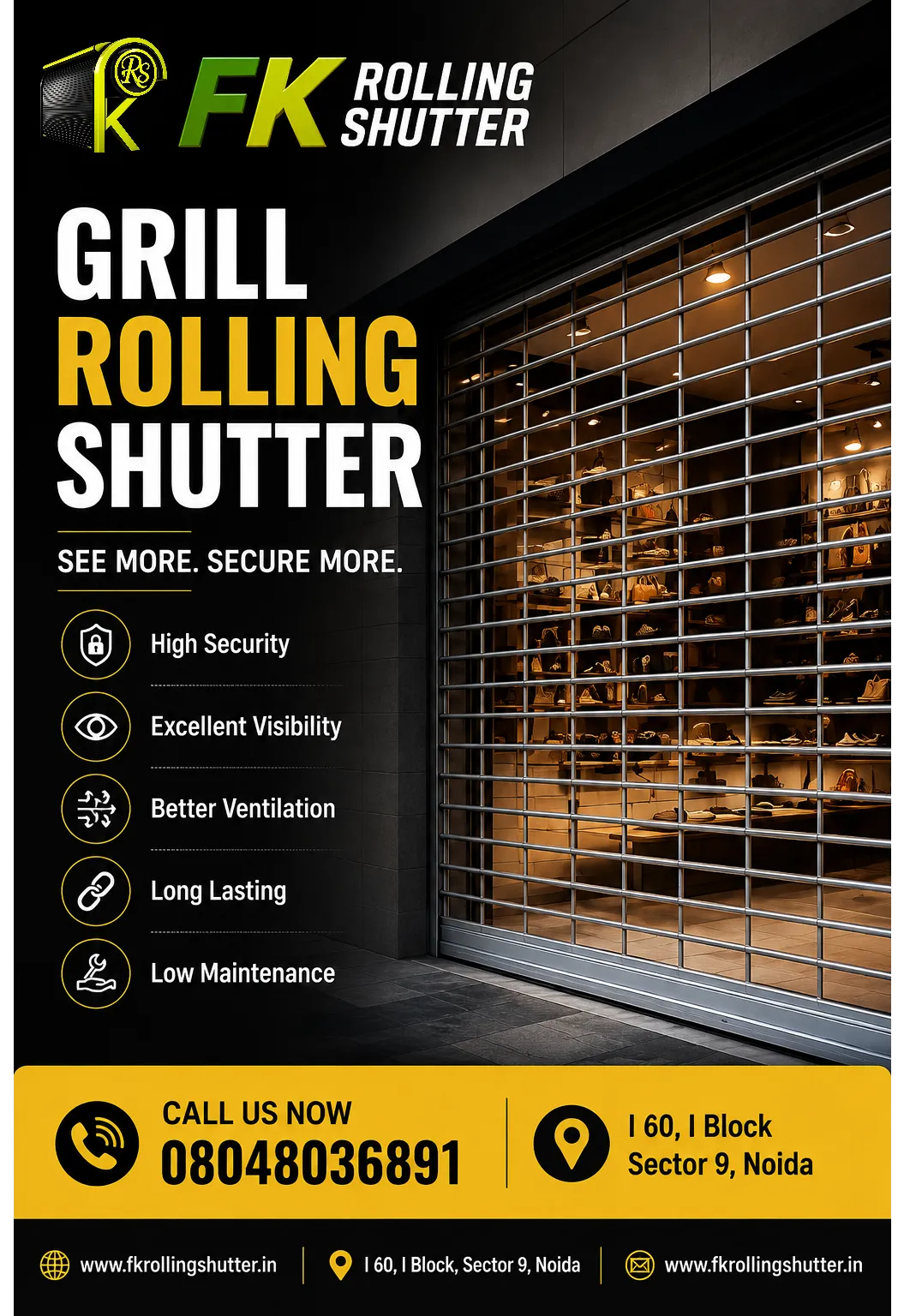 Grill Rolling Shutter Supplier