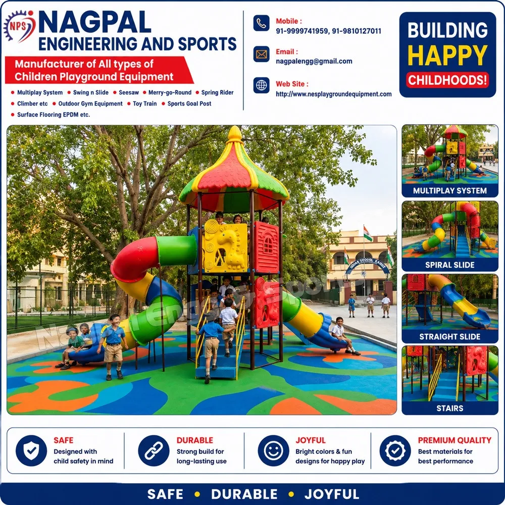 Build Better Playgrounds in Greater Faridabad with Safe, Strong and Durable Playground Equipment