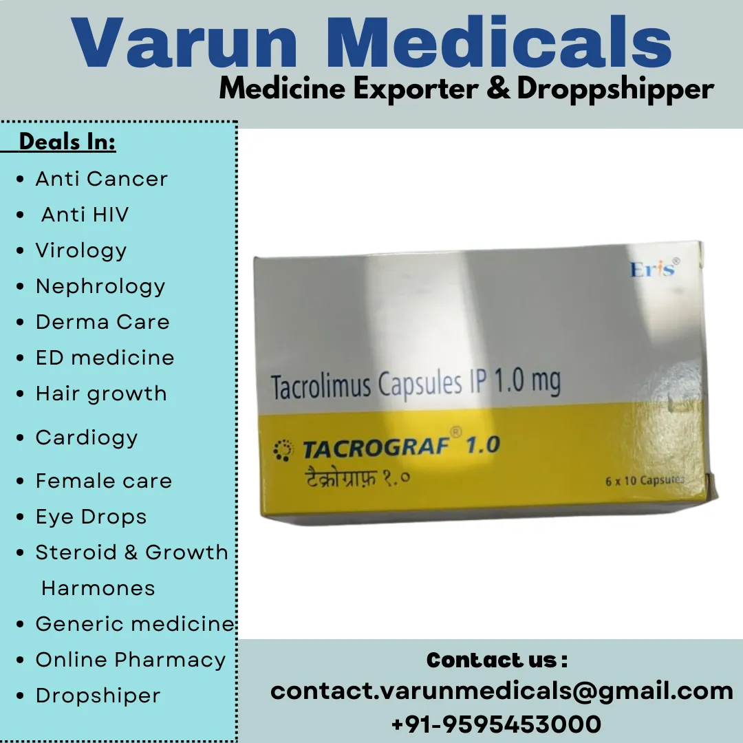 Tacrolimus Capsules Supplier, Dealer, Exporter