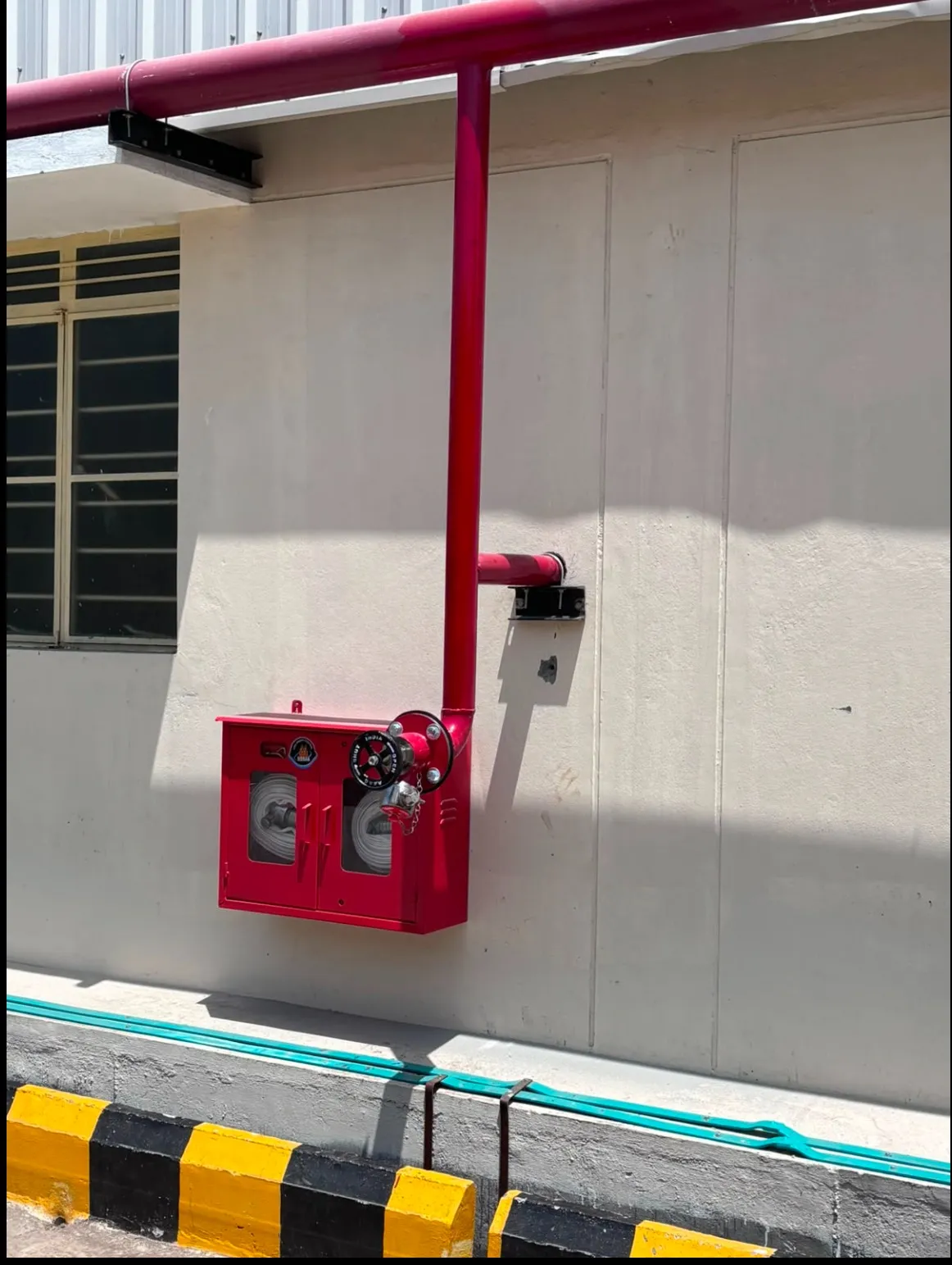 Fire Hose Cabinet with Vertical Riser Line