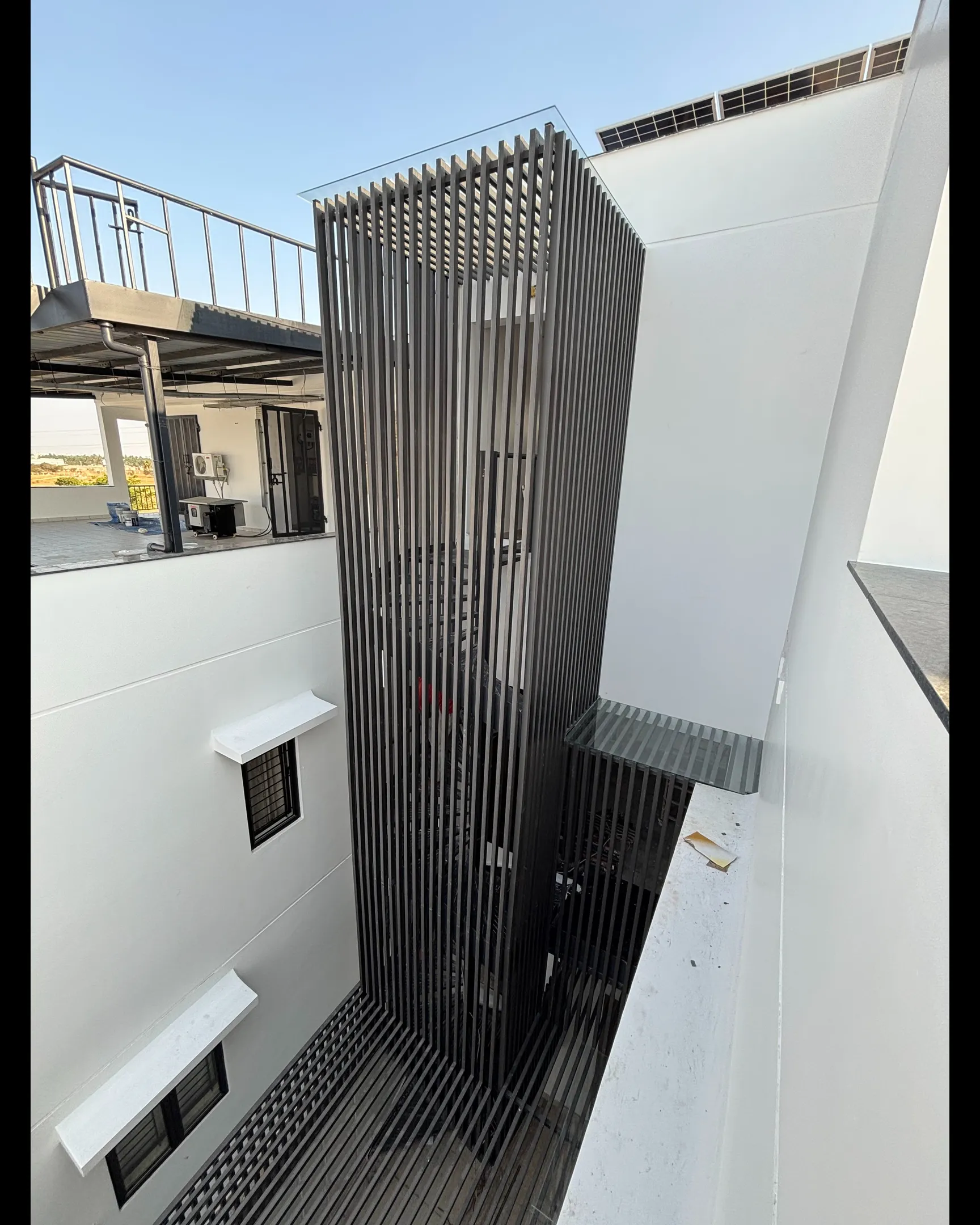 Aluminium Staircase Trellis | Modern Architectural Staircase Enclosure | CLASSICAL GATES