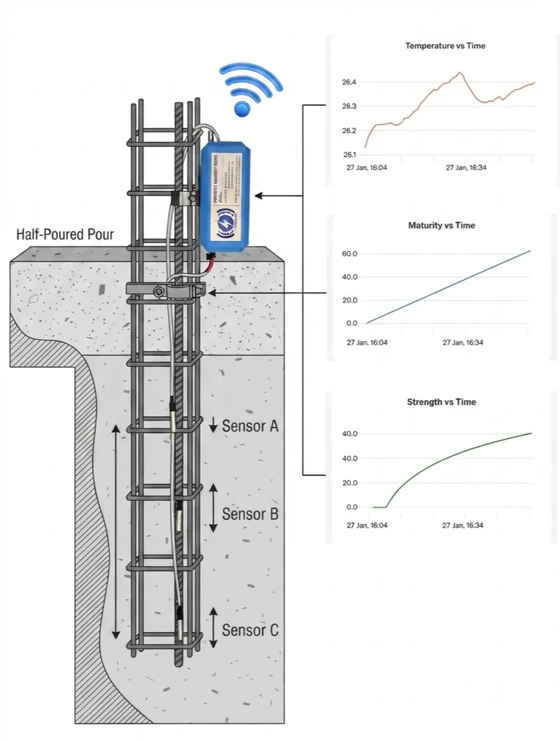 Use of the Concrete Maturity Method for Optimizing Formwork Removal Time in Structural Concrete Work