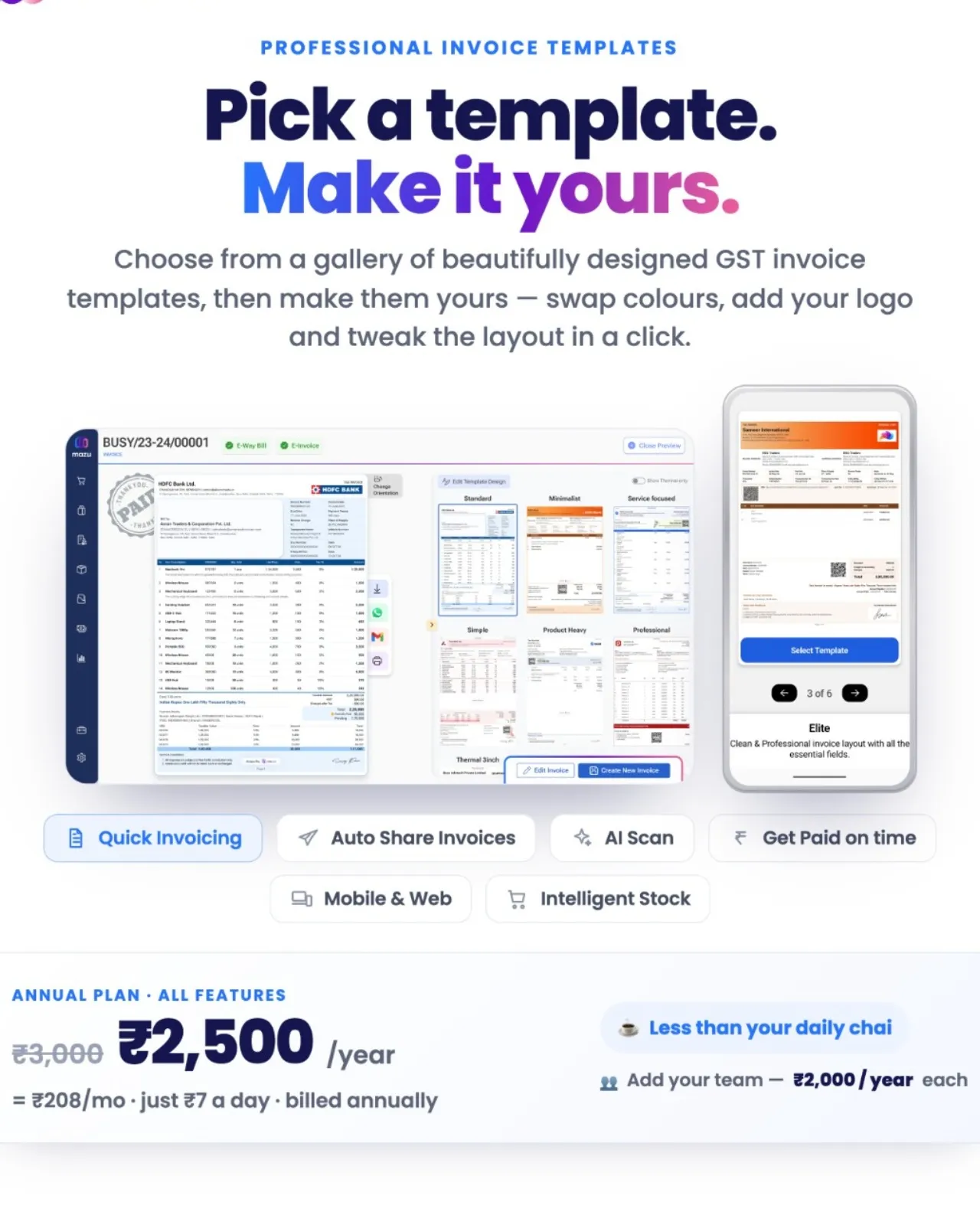 MAZU BILLING APPLICATION
