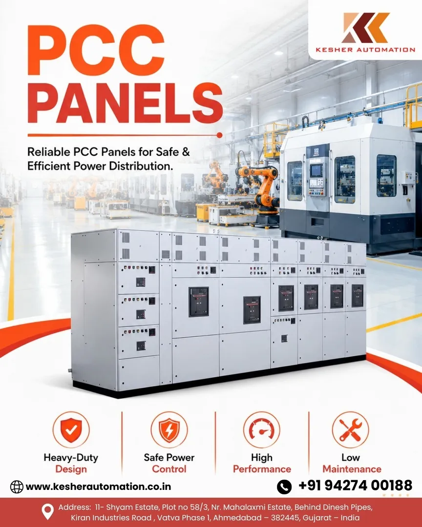 Top PCC Panels Manufacturers in Ahmedabad | Kesher Automation