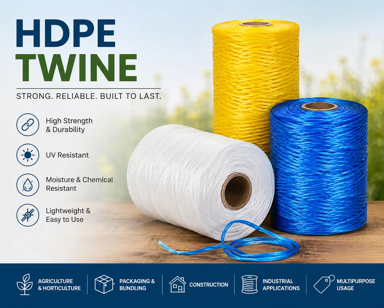HDPE Twine Uses, Construction Types and Quality Considerations