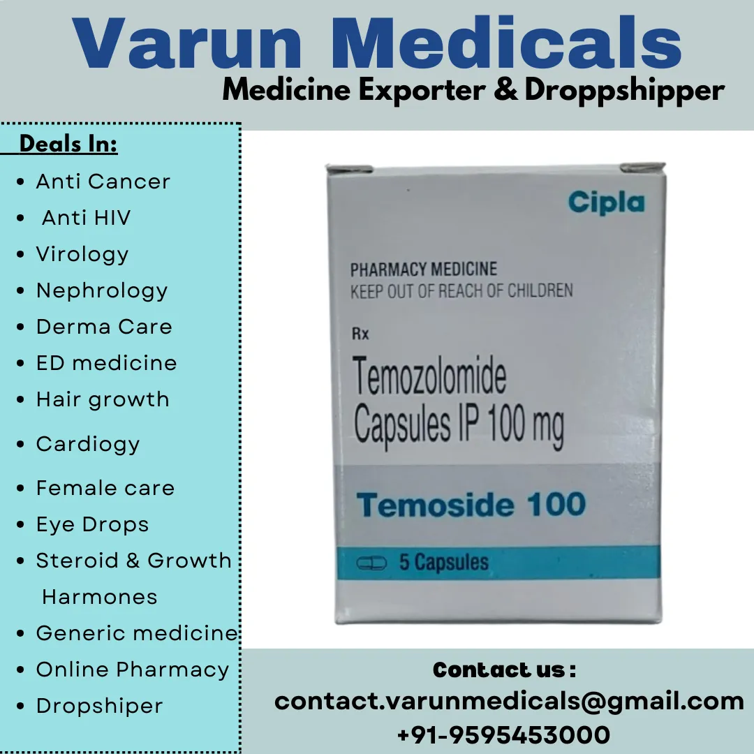 Temozolomide Capsules Supplier, Dealer, Exporter