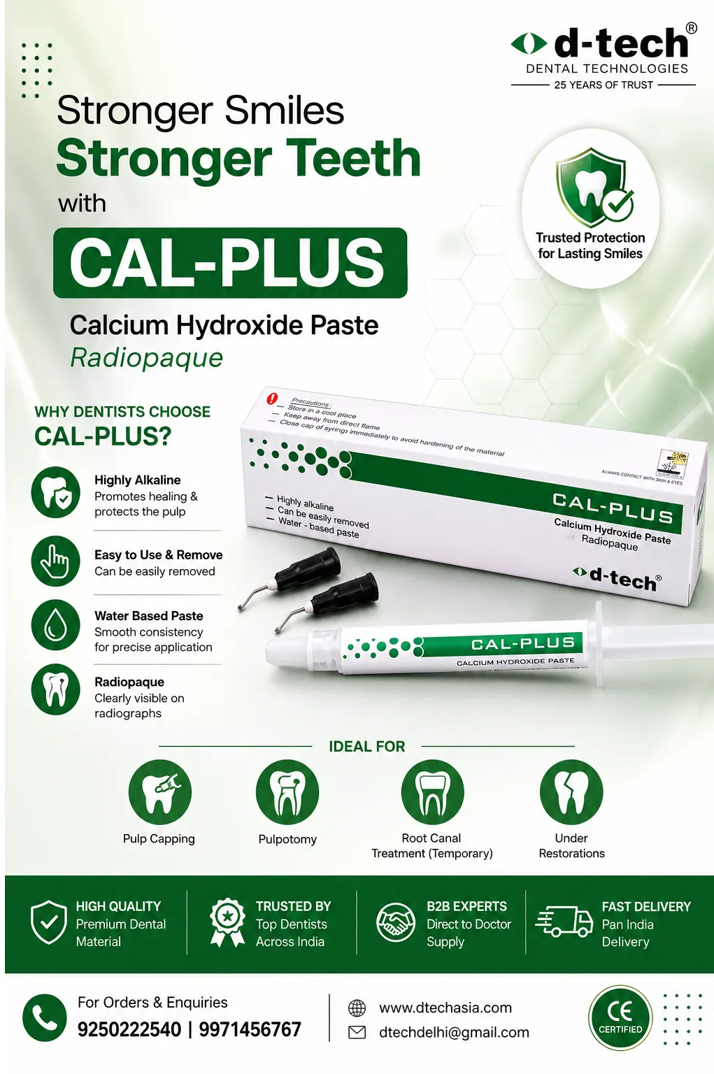CAL-PLUS Calcium Hydroxide Paste by D-Tech Dental