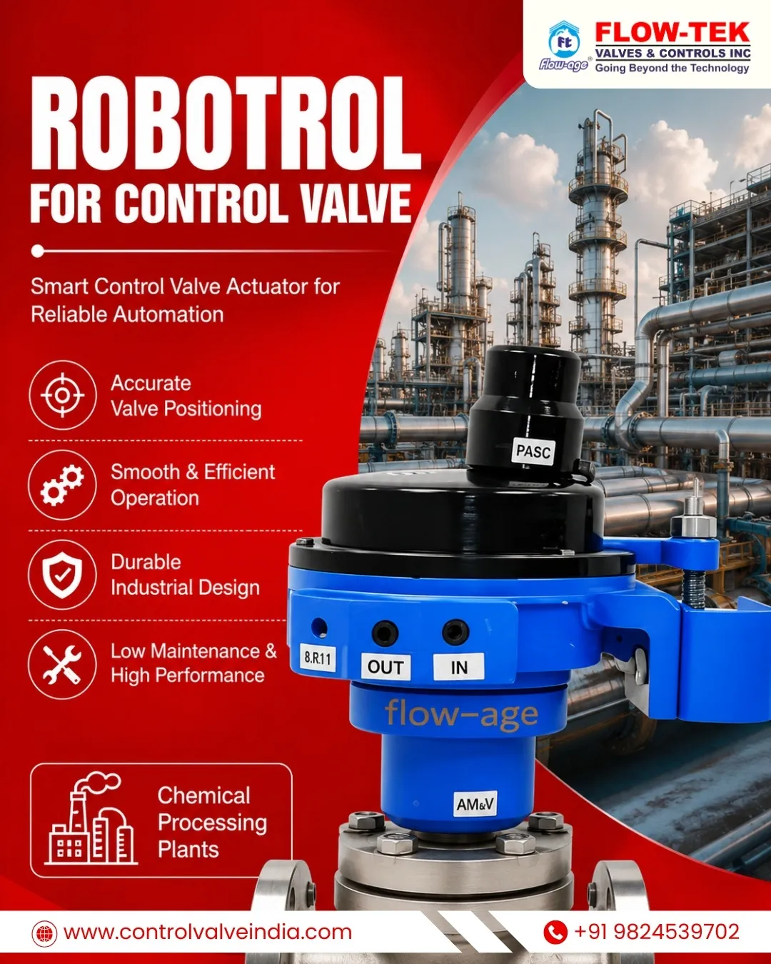 Robotrol For Control Valve Manufacturer in Ahmedabad | Flow-Tek Valves & Controls Inc