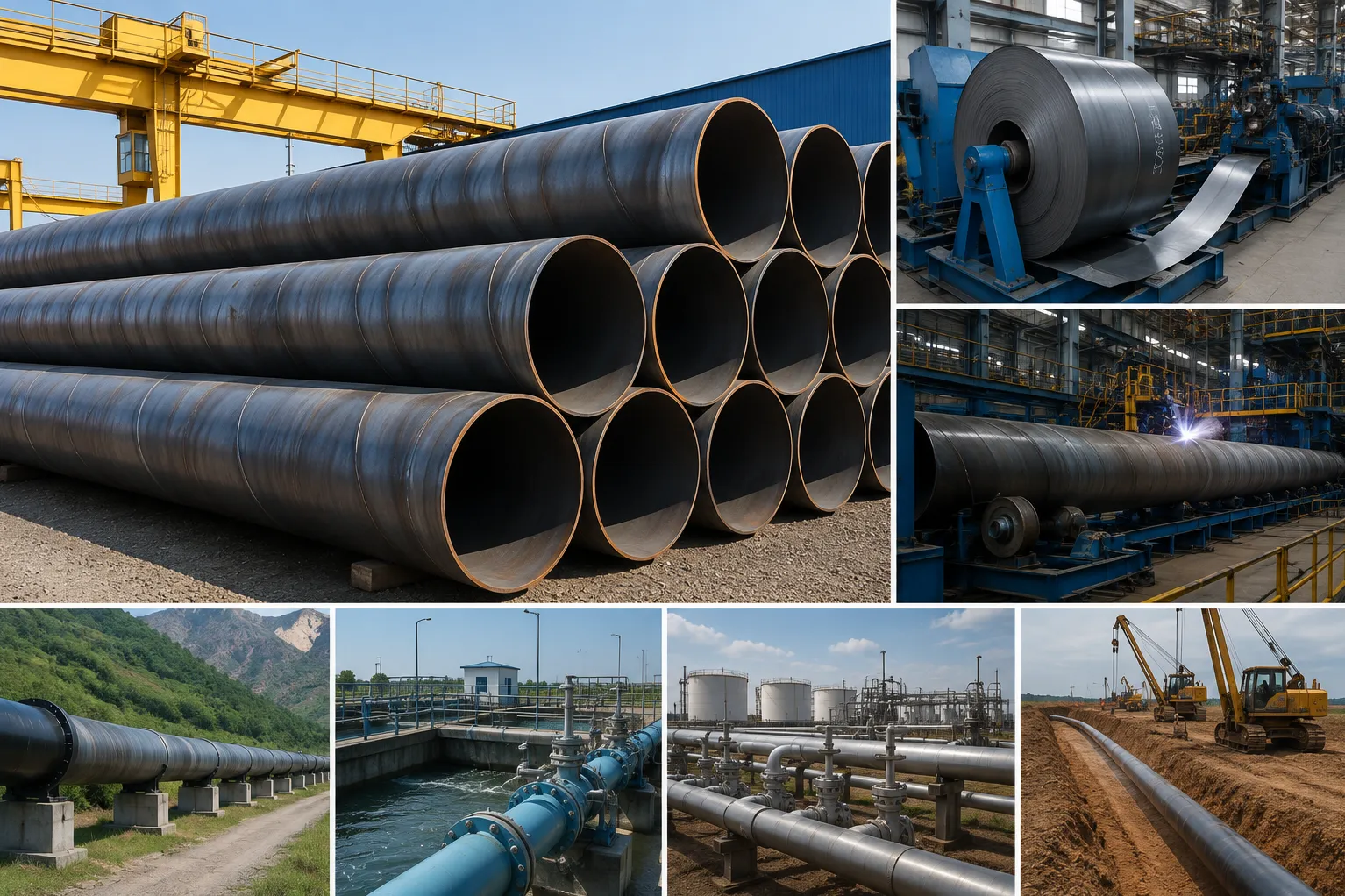 HSAW Pipes for Large-Scale Infrastructure Projects
