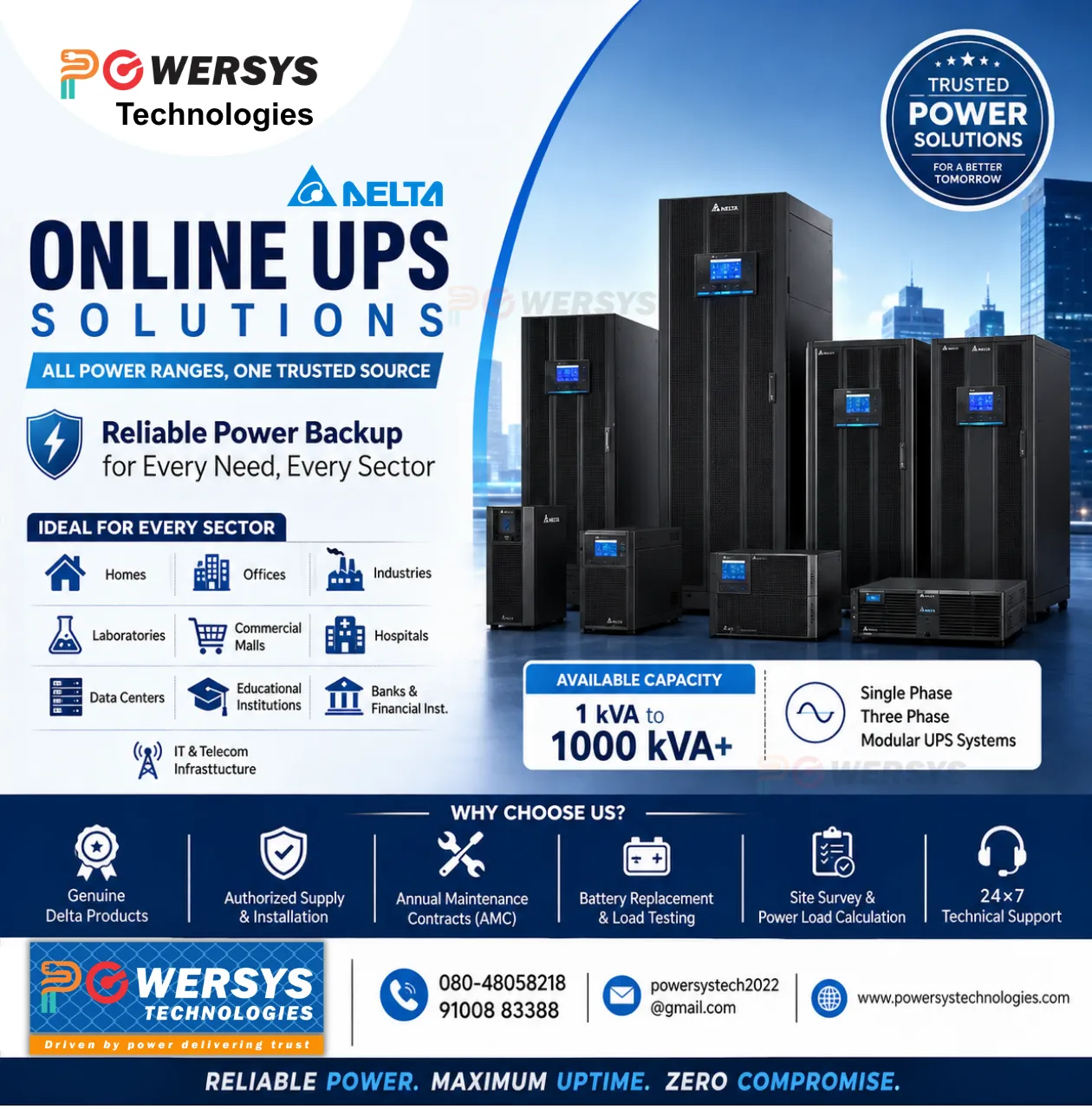 Delta Online UPS Suppliers in Hyderabad