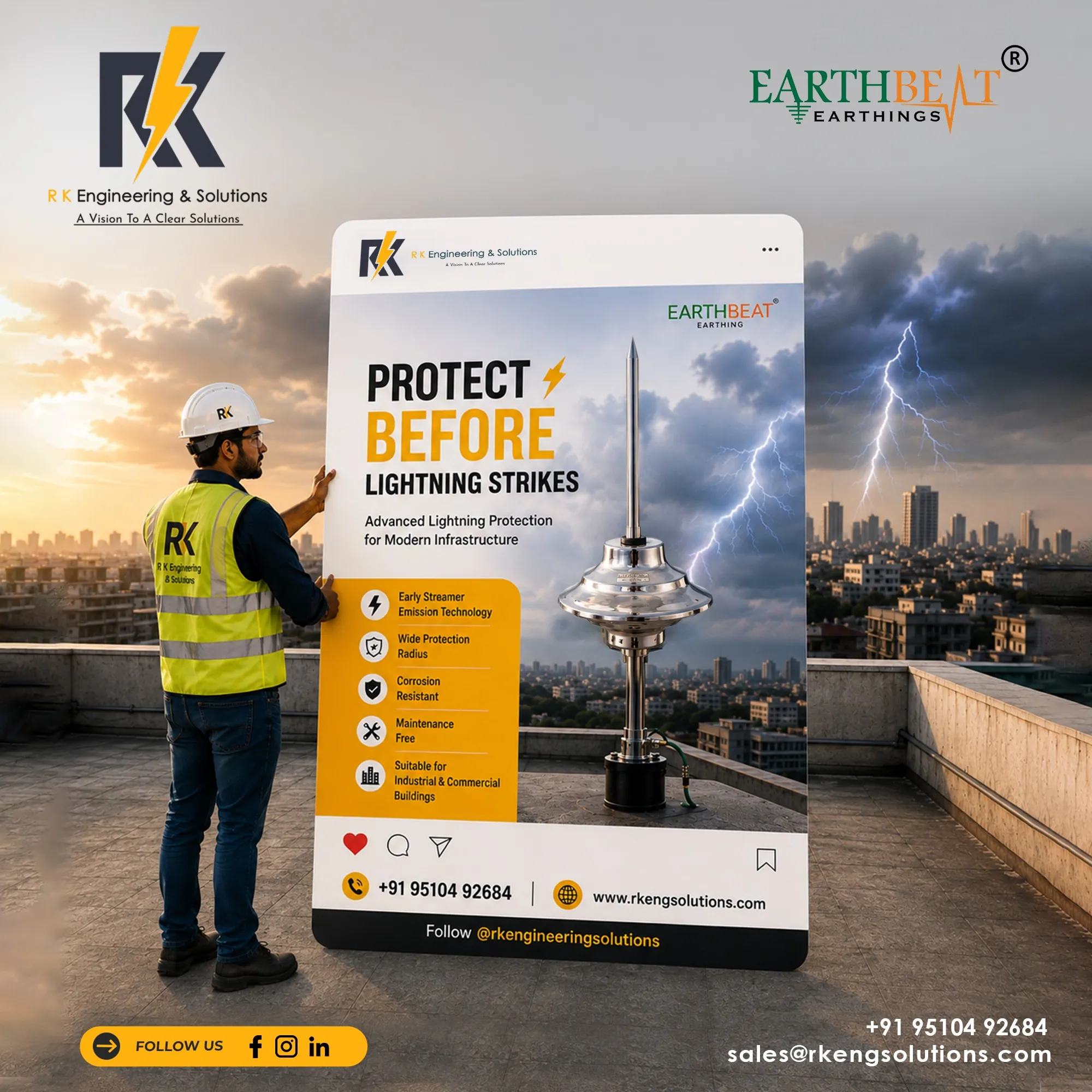 Copper Bonded Earth Rod Manufacturer in Ahmedabad | R K Engineering