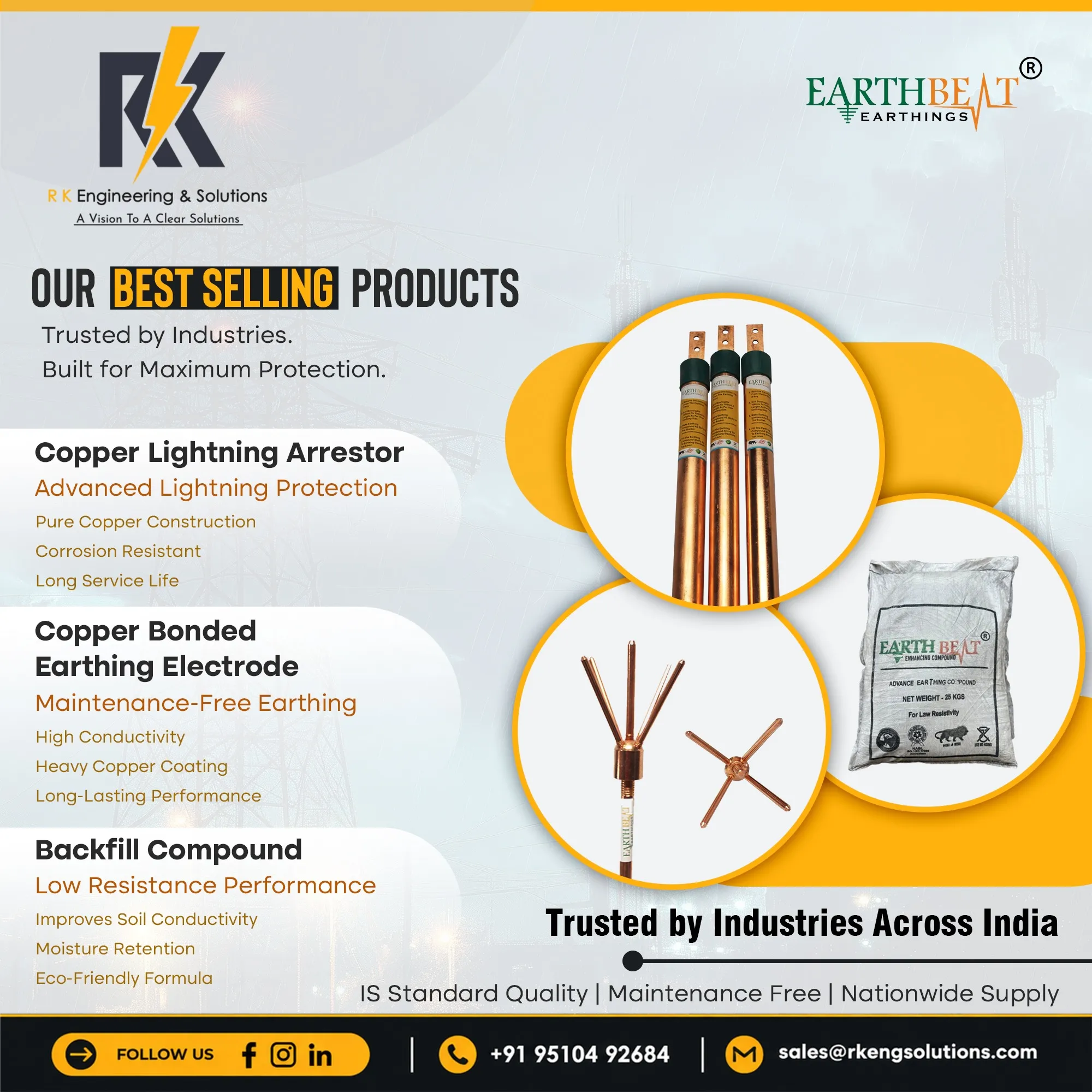 Best Earthing Products Manufacturer in India | R K Engineering & Solutions