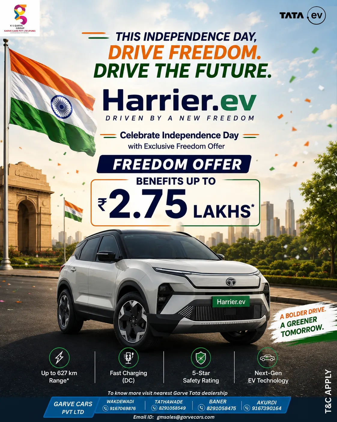 This Independence Day, Drive Freedom. Drive the Future. 🇮🇳⚡
Switch to a bolder drive and a greene...