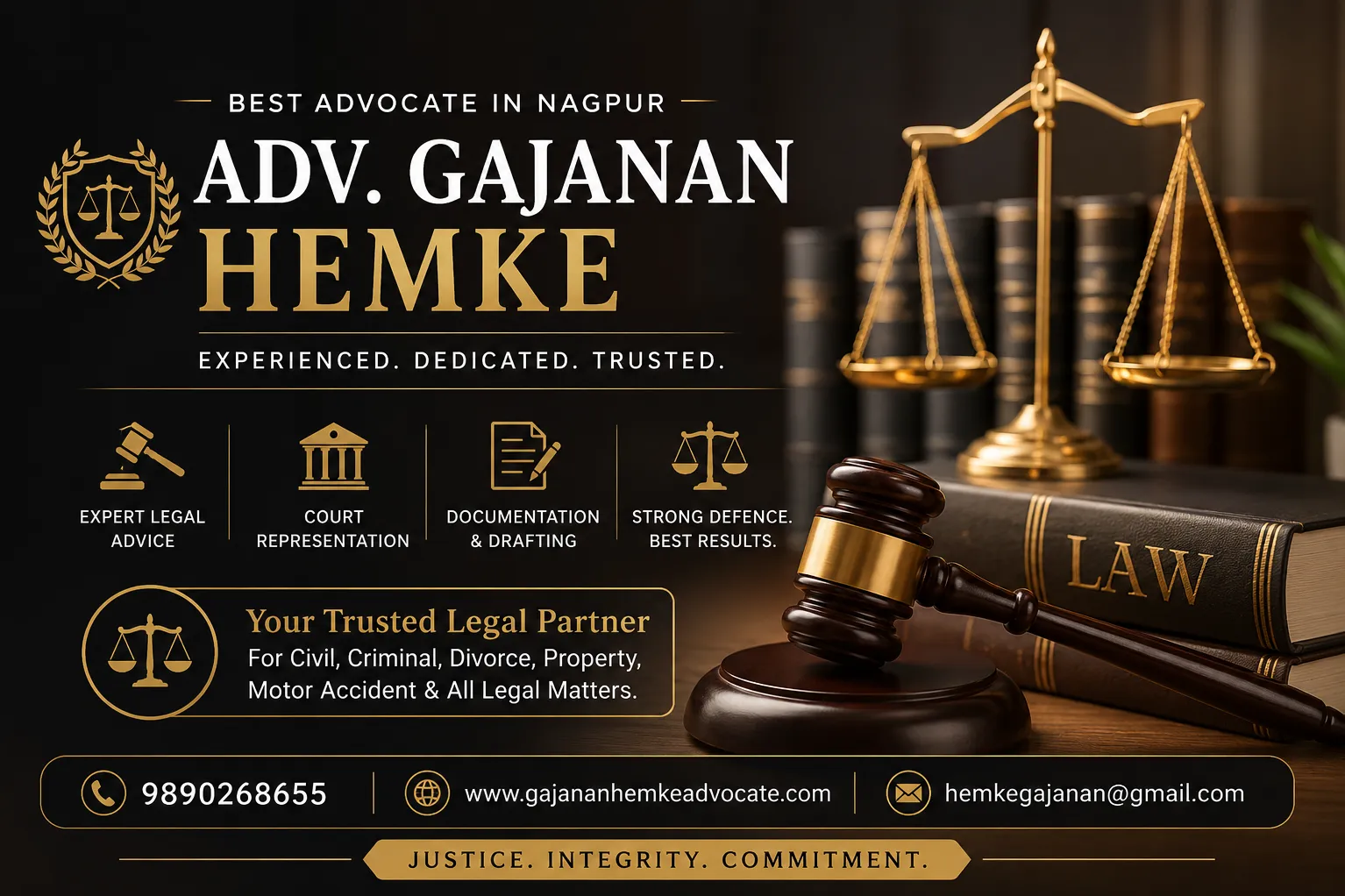 Best Advocate in Nagpur – Adv. Gajanan Hemke