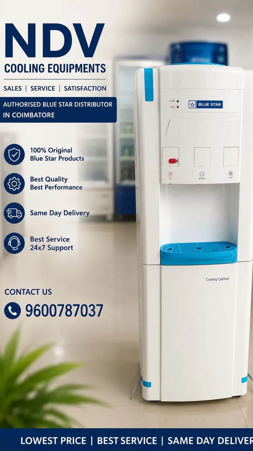 Ndv Cooling Equipments | Blue Star Authorised Commercial Deep Freezer Dealers In Coimbatore