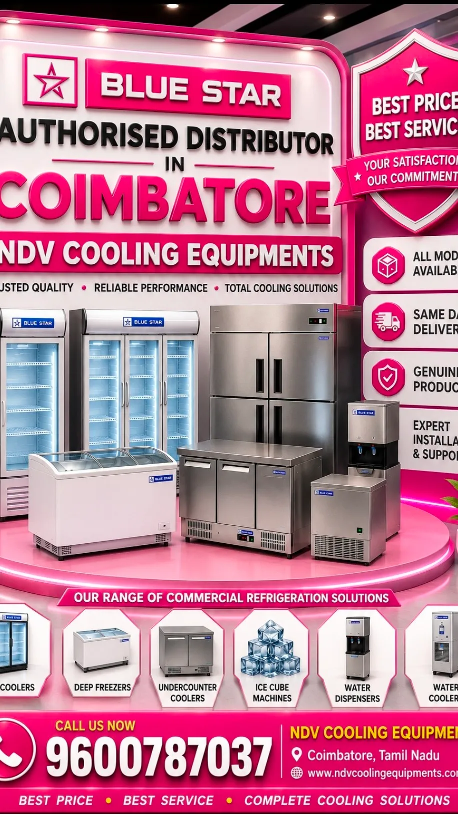 Ndv Cooling Equipments | Blue Star Deep Freezer Model HT4-N575 Price 33000 /-