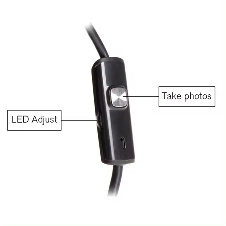8mm USB Industrial Endoscope Cable Waterproof IP67 Borescope Endoscope Semi-Rigid Cable Endoscope