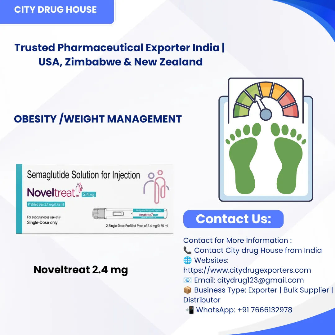 Noveltreat 2.4 mg Exporter to USA, Zimbabwe & NZ | City Drug House INDIA