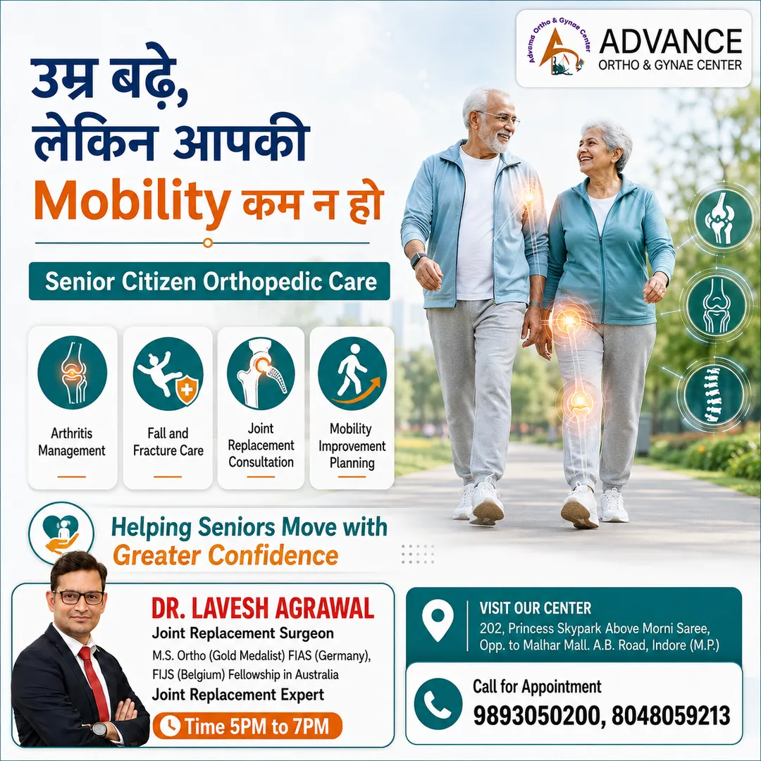 Senior Citizen Orthopedic Care in IndoreGrowing older should never mean giving up your freedom to mo...