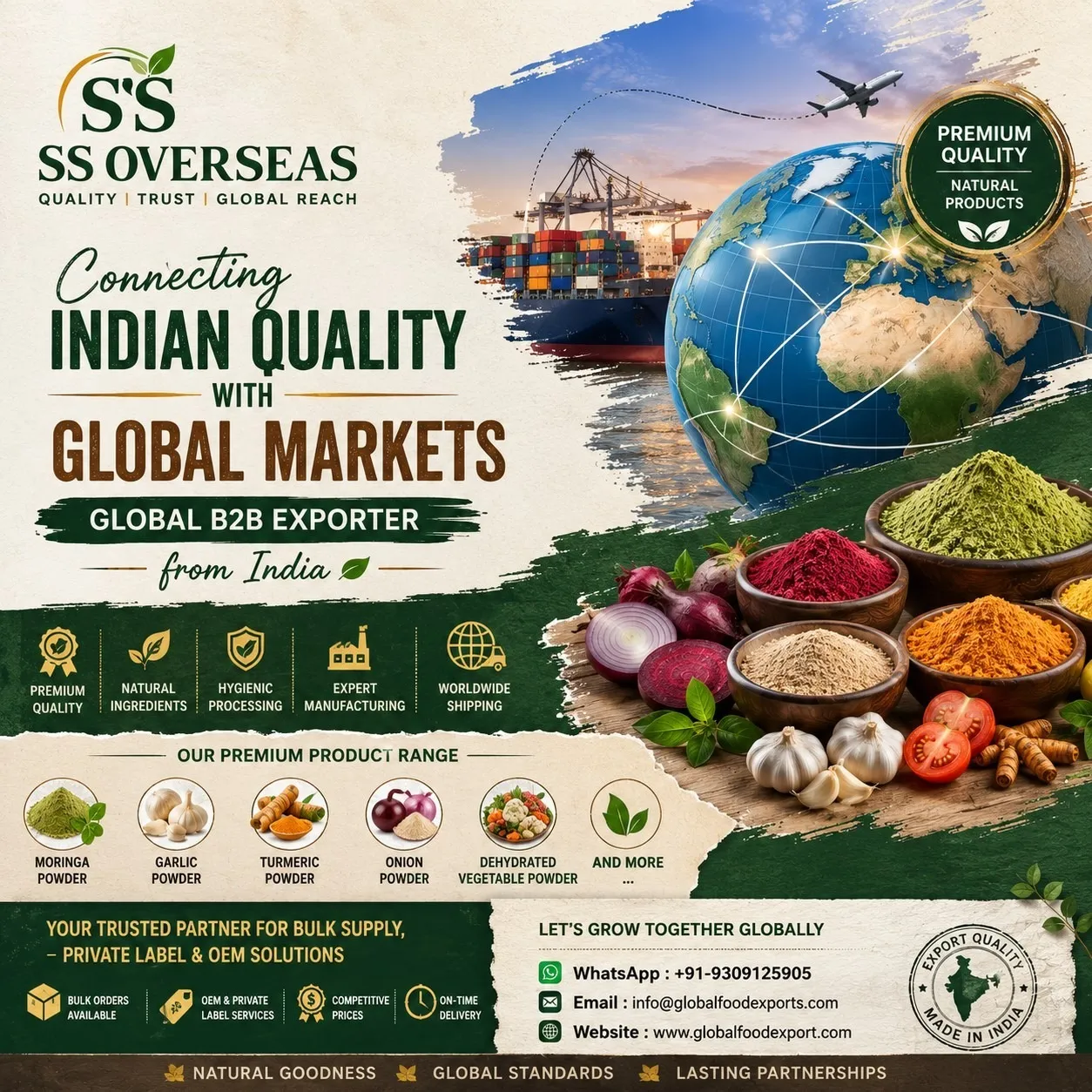 Connecting Indian Quality with Global Markets - Global B2B Exporter from India