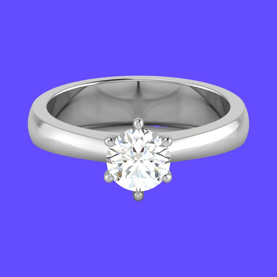 1 Carat Certified Lab-Grown Diamond Solitaire Rings