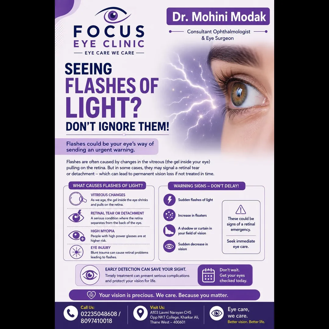 Seeing Flashes of Light? Don't ignore Them!