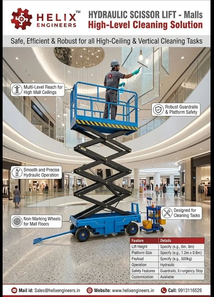Cleaning and Maintenance Scissor Lift