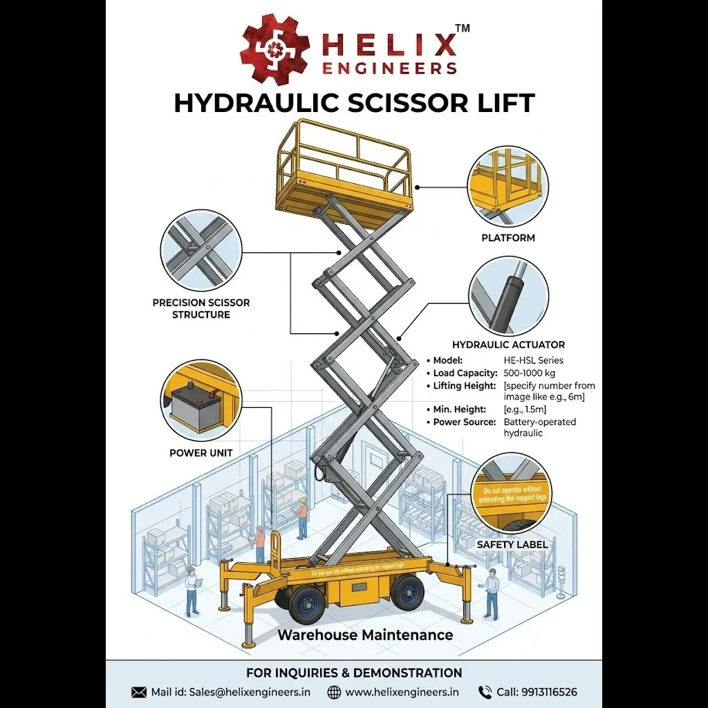 Hydraulic Scissor Lift for Maintenance work
