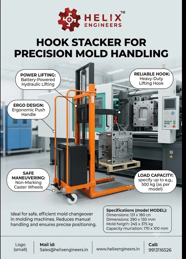 Hydraulic Hook Stacker Use and Benefits by Helix Engineers