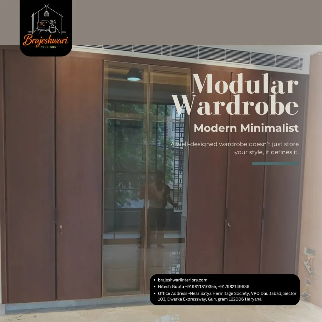 Upgrade your bedroom aesthetics with our Modern Minimalist Modular Wardrobe! ✨