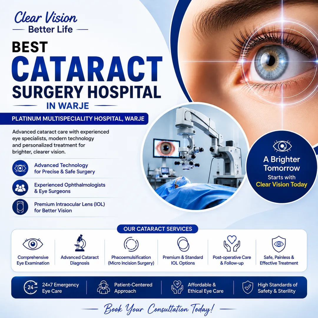 Best Cataract Surgery Hospital in Warje| Platinum Multispeciality Hospital