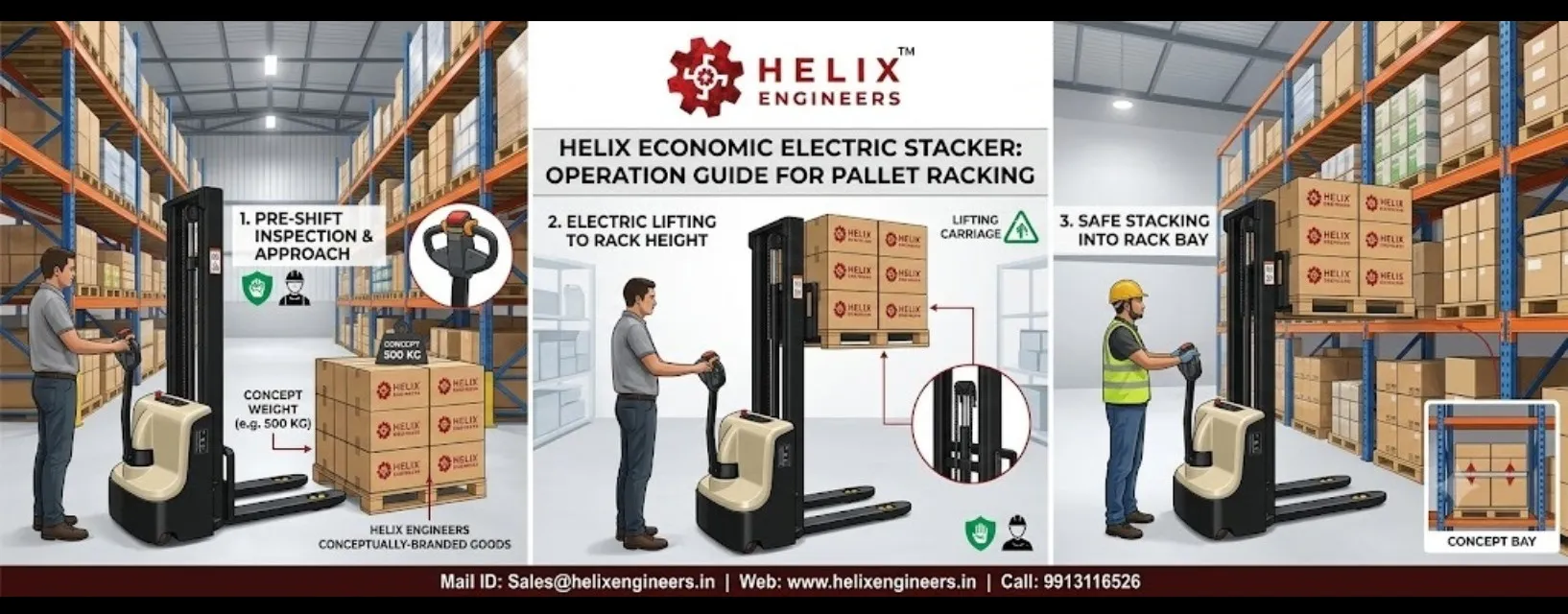 Battery Operated Pallet Stacker use and benefits