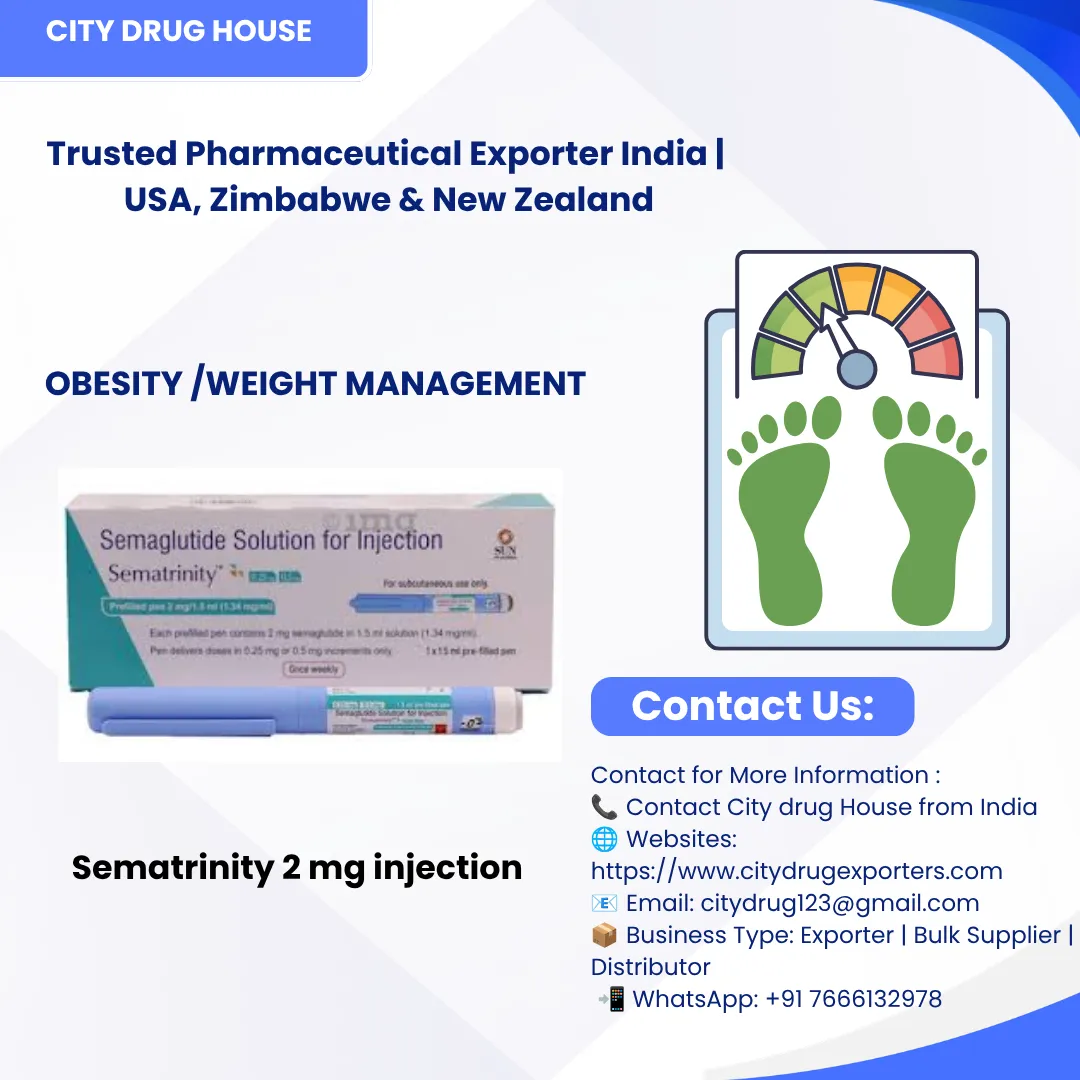 Sematrinity 2 mg injection Exporter to USA, Zimbabwe & NZ | City Drug House INDIA