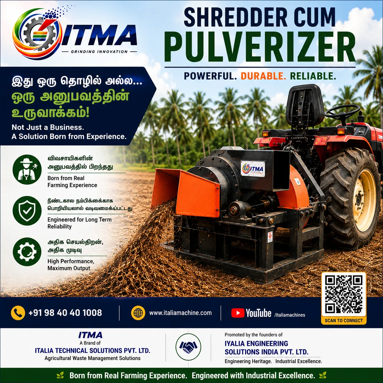 Why Coconut Farmers Should Stop Burning Farm Waste and Start Recycling with ITMA Shredder