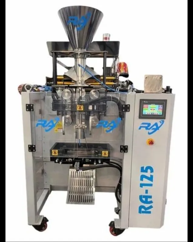 1000 Pouch Per Hour Multihead Weigher packing machine starts with product feeding into the main hopp...