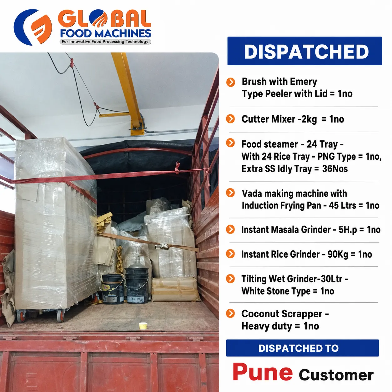 š Successfully Dispatched to Pune Customer