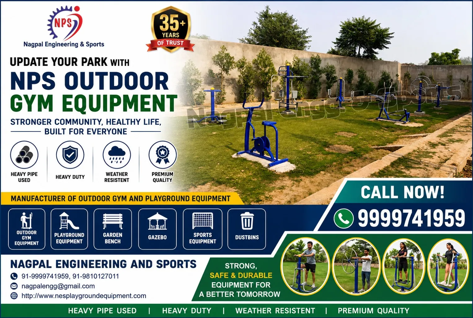 Trusted Playground Equipment Manufacturer in Greater Noida Since 30 Years