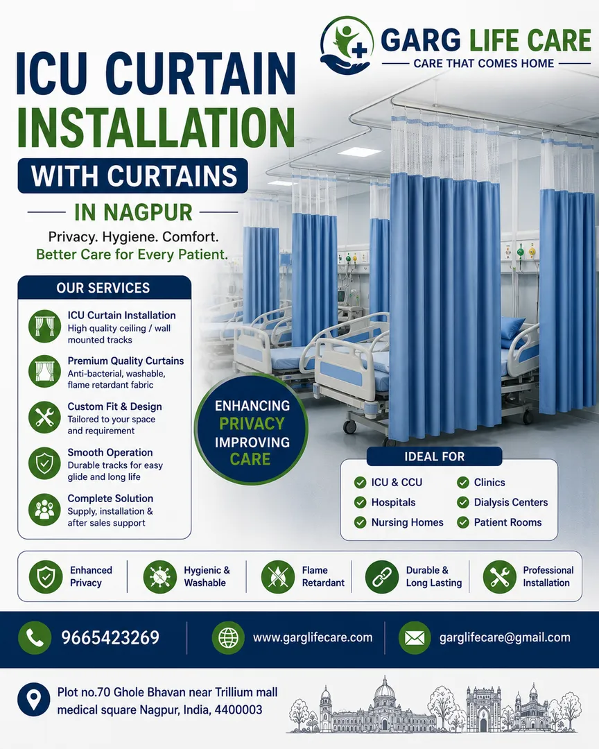 Hospital Curtain Supplier in Nagpur | Garg Life Care Premium Hospital Curtains for Privacy & Infecti