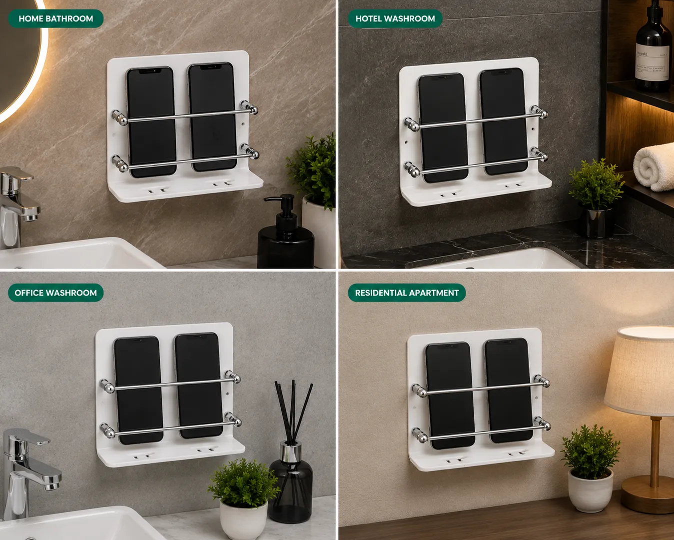 Acrylic double mobile stand